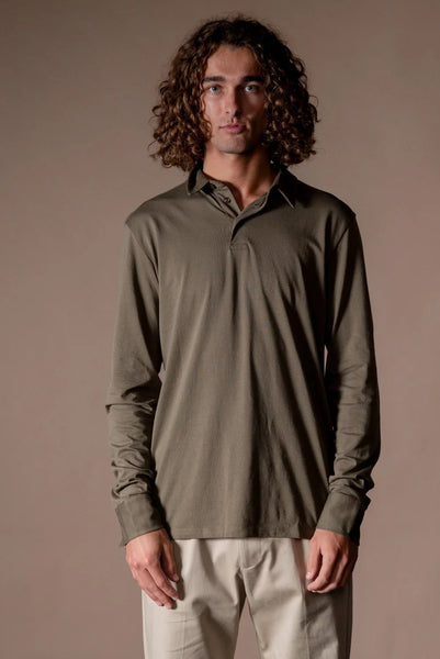 Polo manches longues RAPHAEL en coton pima ANONYM apparel