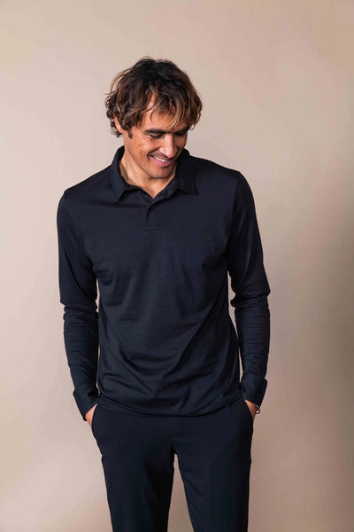 Polo manches longues RAPHAEL en coton pima ANONYM apparel