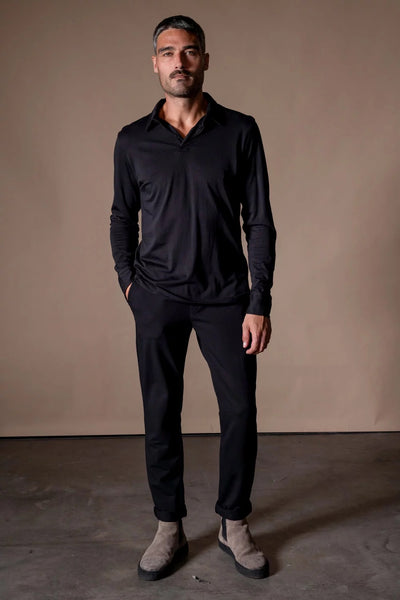 Polo manches longues RAPHAEL en coton pima ANONYM apparel