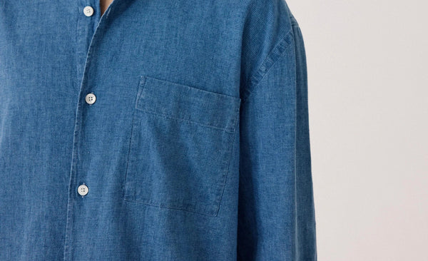 Chemise indigo HARTFORD