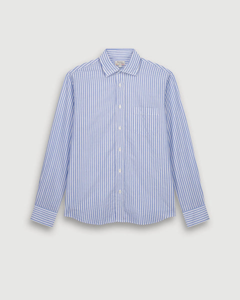Chemise rayée bleue HARTFORD