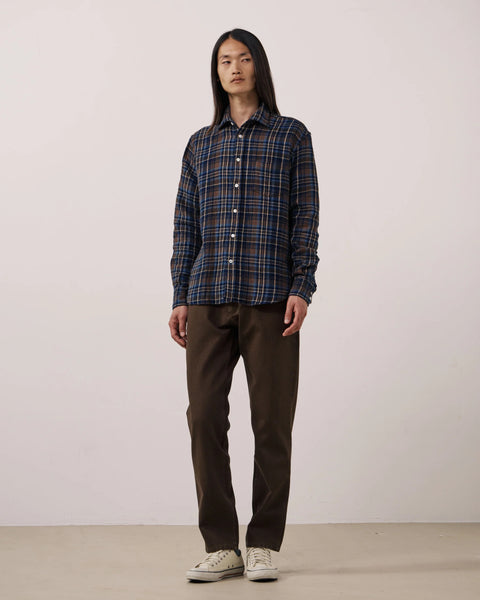 Chemise en coton double face à carreaux HARTFORD