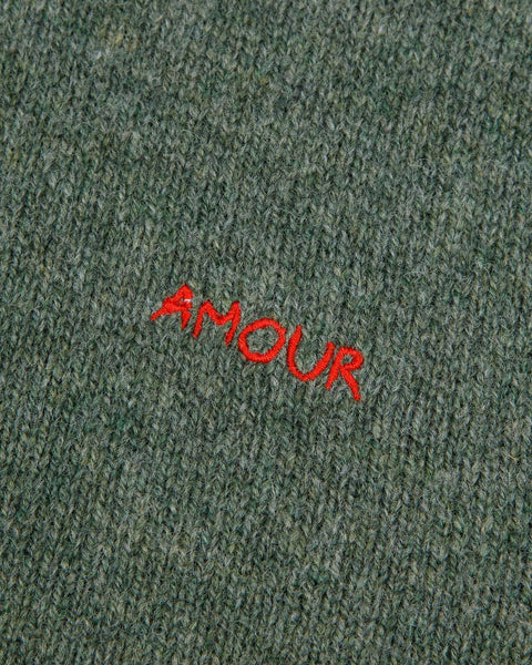 Pull col rond brodé MAISON LABICHE