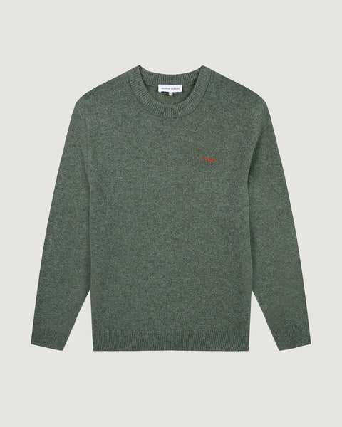 Pull col rond brodé MAISON LABICHE