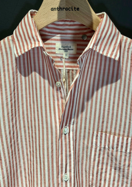 Chemise rayée rouge HARTFORD