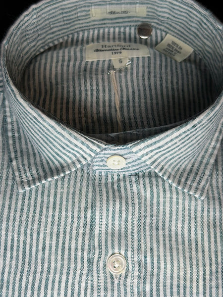 Chemise rayée en lin HARTFORD