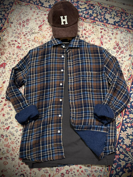 Chemise en coton double face à carreaux HARTFORD