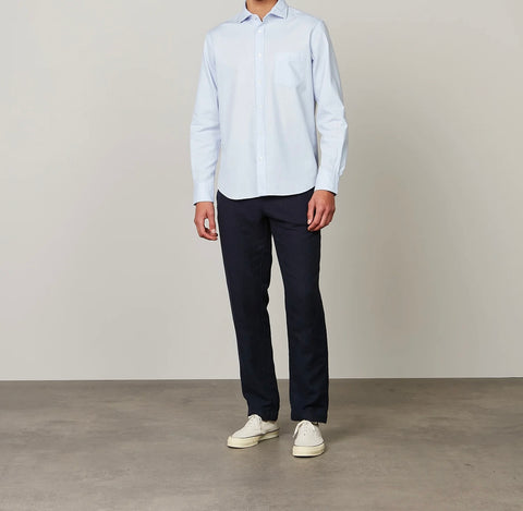 Pantalon tanker en coton et lin HARTFORD